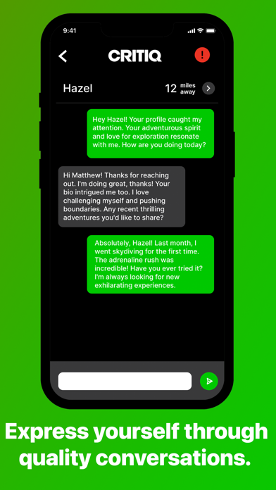 CRITIQ Dating Screenshot