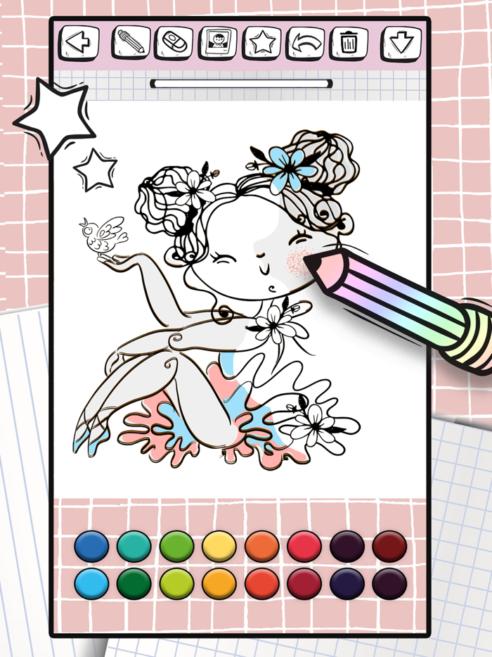 Ballerina Coloring Book Games