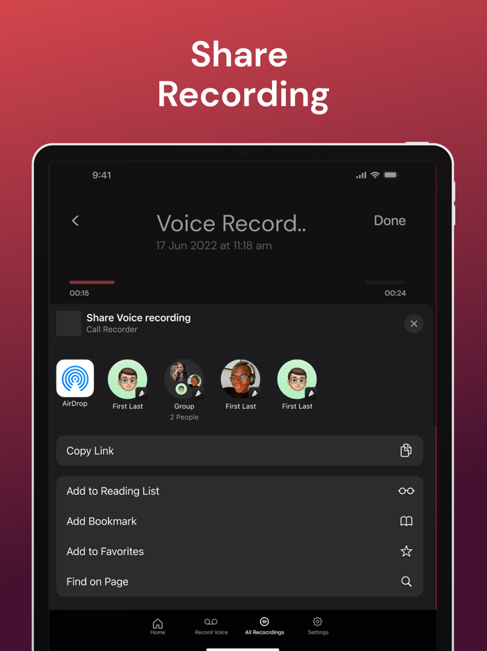 Call Recorder Recording calls