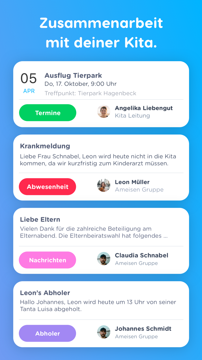 Kindy - Die Kita-App