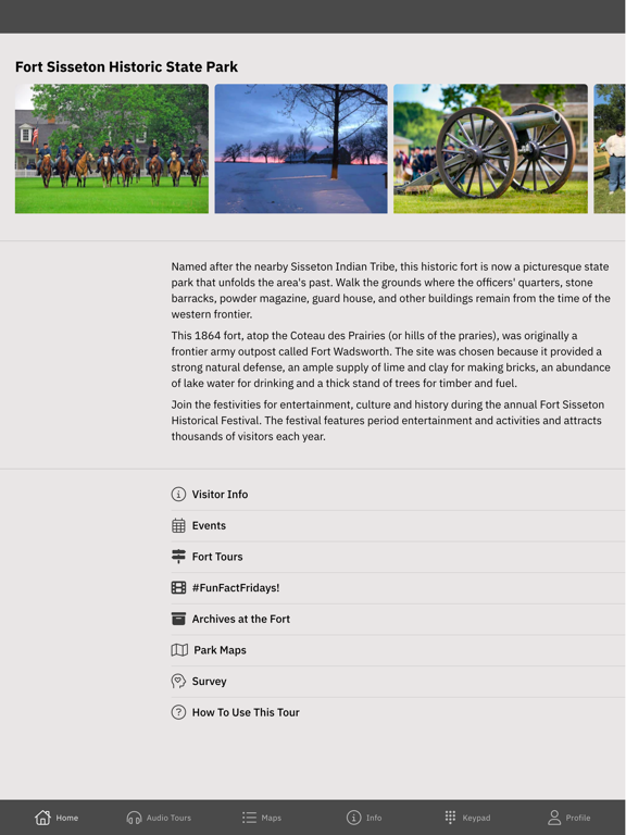 Screenshot #4 pour Fort Sisseton Park Guide