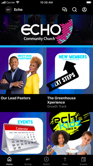 Echo Community Church iPhone screenshot 1 - Education app