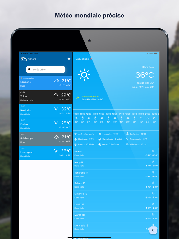 Screenshot #4 pour Vetero: Météo
