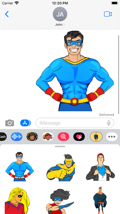 Screenshot #1 pour Comic Superhero Stickers