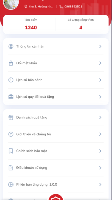 Bảo hành nhôm Yangli Screenshot