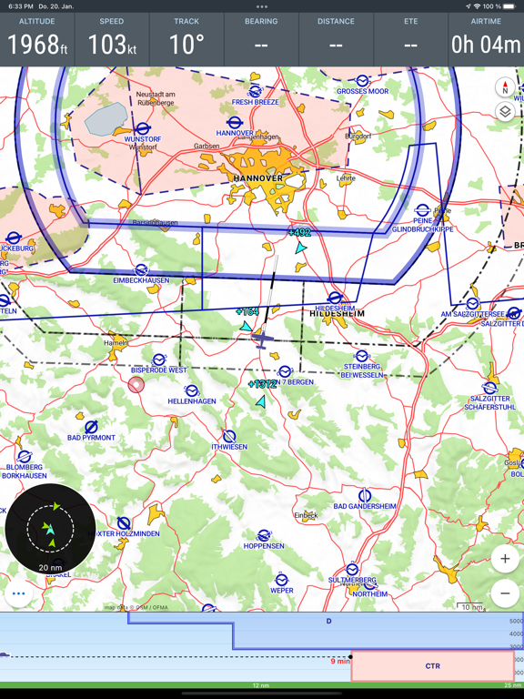 Screenshot #4 pour VFRnav flight navigation