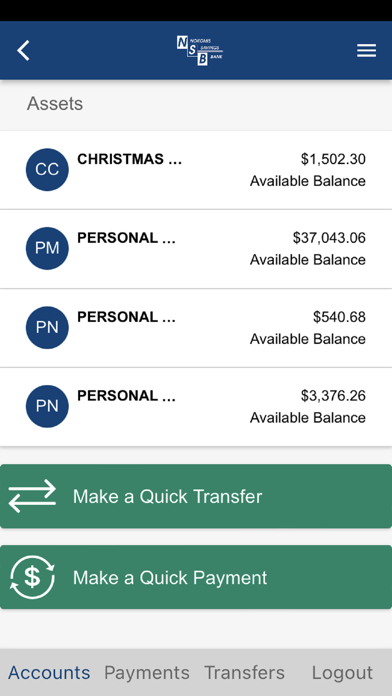 Nokomis Savings Bank Mobile Screenshot