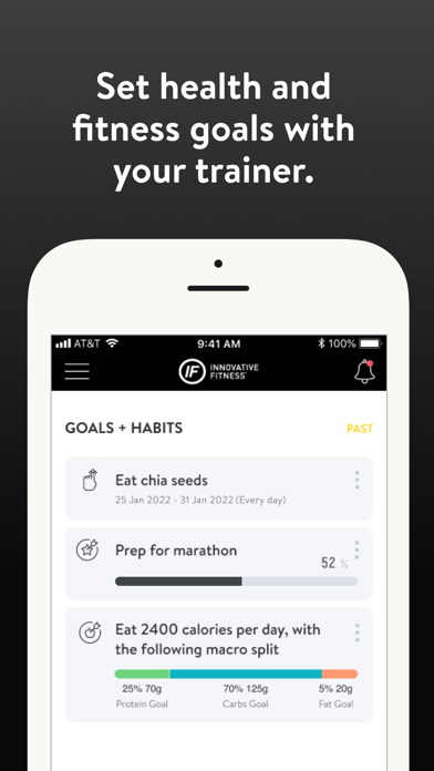 Innovative Fitness App Screenshot