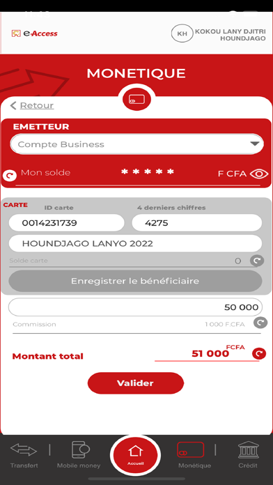 e-Access Screenshot