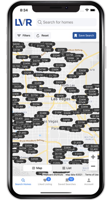 LVR Home Search Screenshot