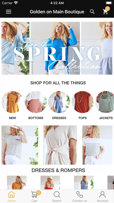 Golden on Main Boutique Screenshot 1 - AppWisp.com Golden on Main Boutique Screenshot 1 - AppWisp.com