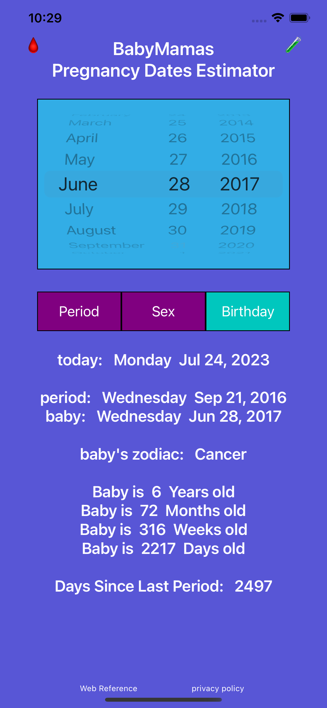 BabyMamas Pregnancy Dates