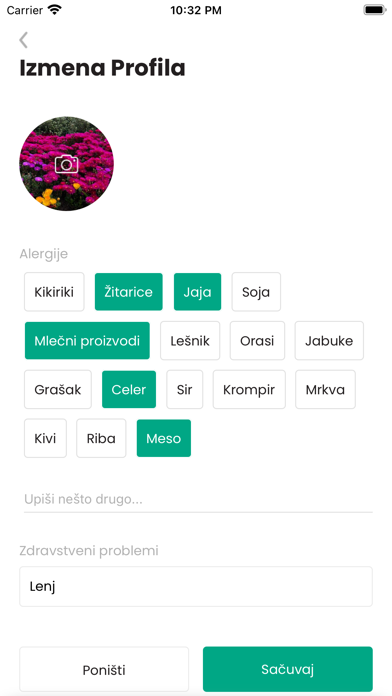 MS Fitness App Screenshot