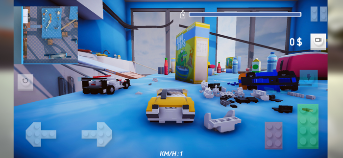 Brick Car Crash RC Racing