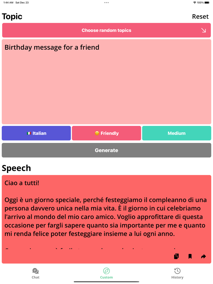 Speech AI - Multilingual Bot