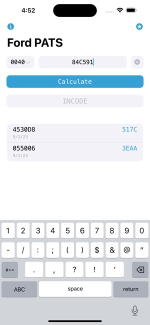 Ford PATS Incode Calculator on the App Store