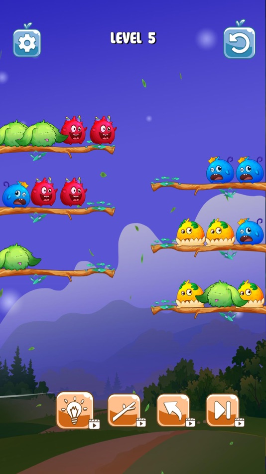 #7. Monster Color Sort (iOS) Bởi: Bui Quang Trung