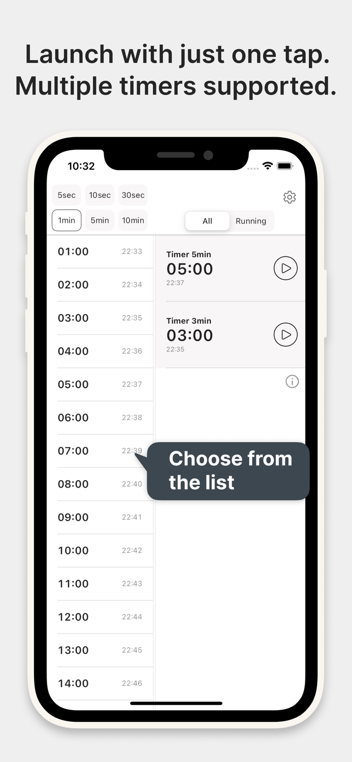 One Timer - One Tap Timer