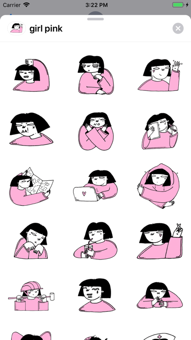Screenshot #2 pour Japan girl stickers & emoji
