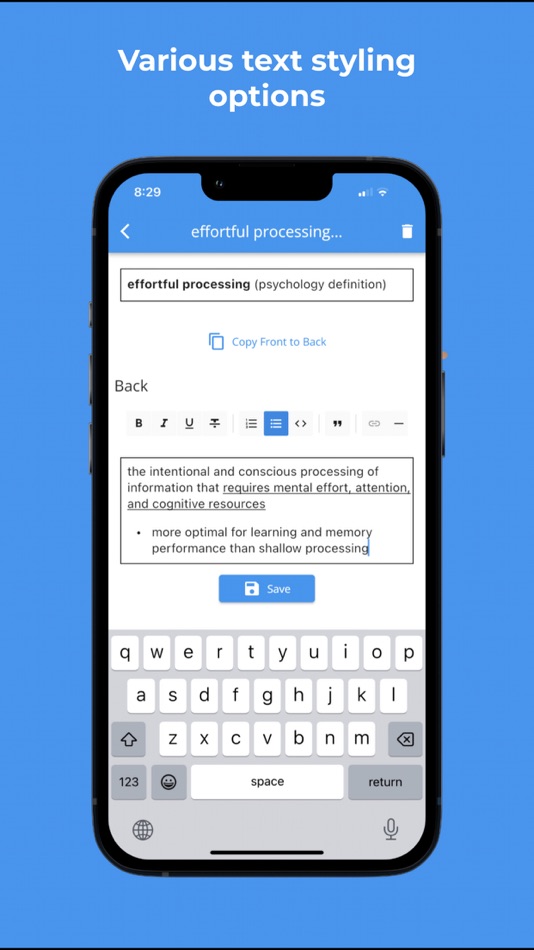 #4. CardFlow - Smart Flashcards (iOS) 由: Nathaniel Corey