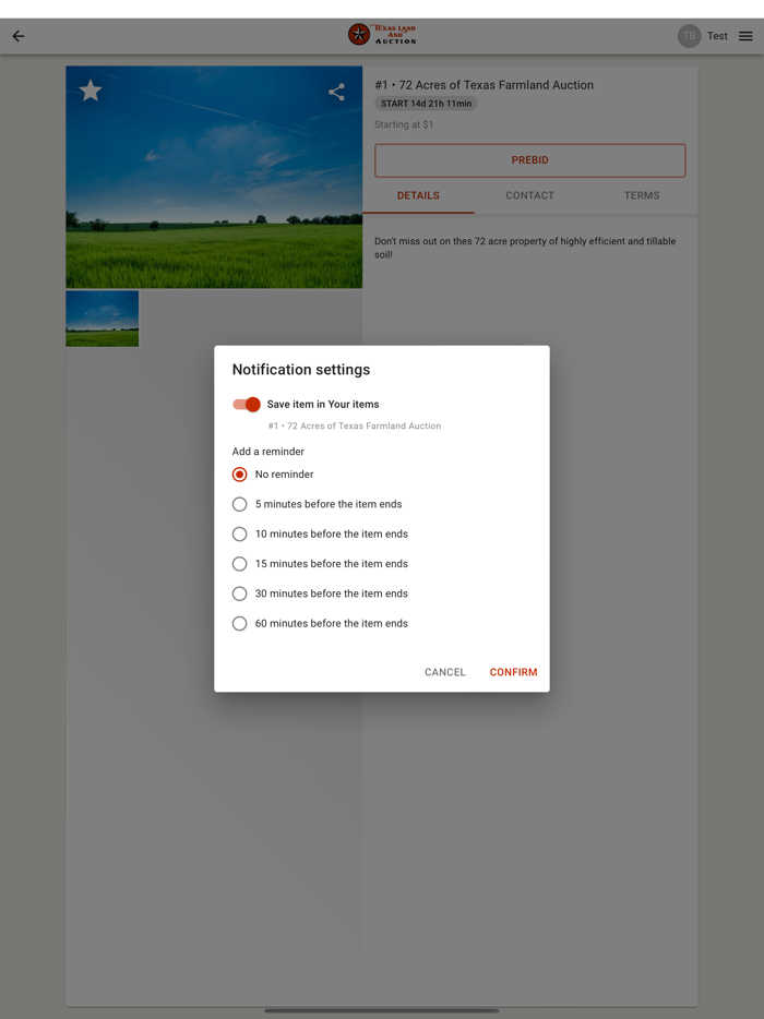 Texas Land and Auction