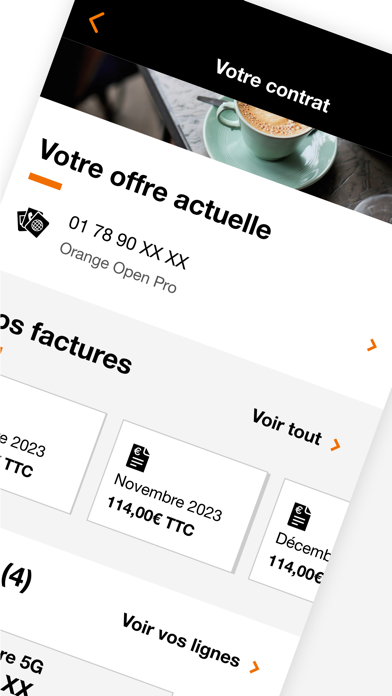 Screenshot #2 pour Orange Pro, espace client pro