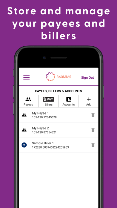 360 MMS Mobile Access Screenshot