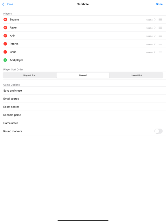 Score Keeper - Keep Score iPad screenshot 4 - Games app