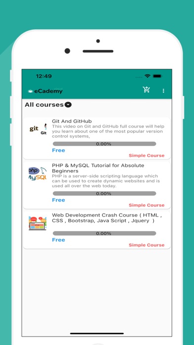 My eCademy Screenshot