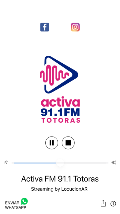 Activa FM 91.1 Totoras Screenshot
