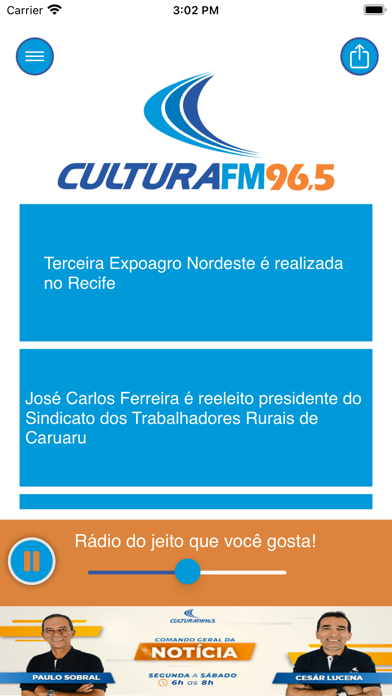 Rádio Cultura do Nordeste Screenshot