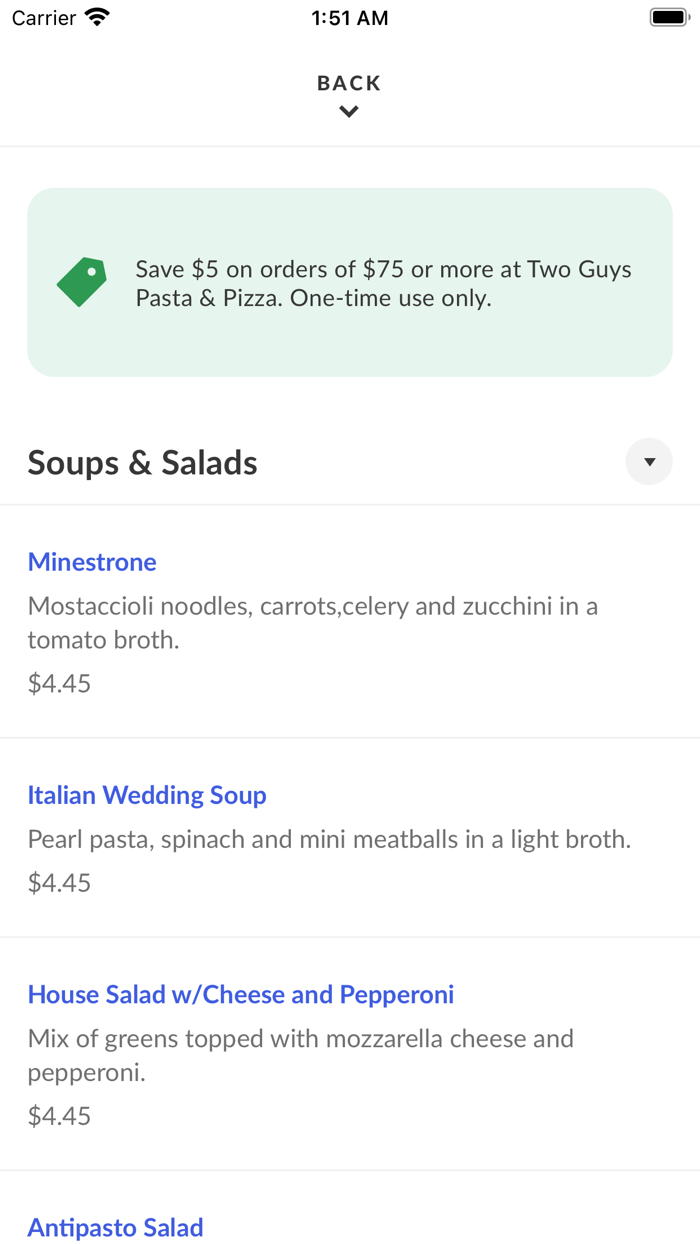 Two Guys Pasta and Pizza