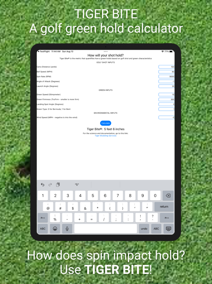 Tiger Bite - Green Hold Metric
