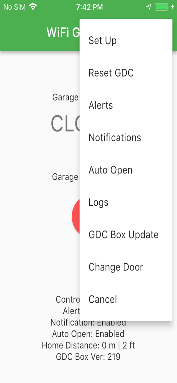 Garage Door Controller GDC App