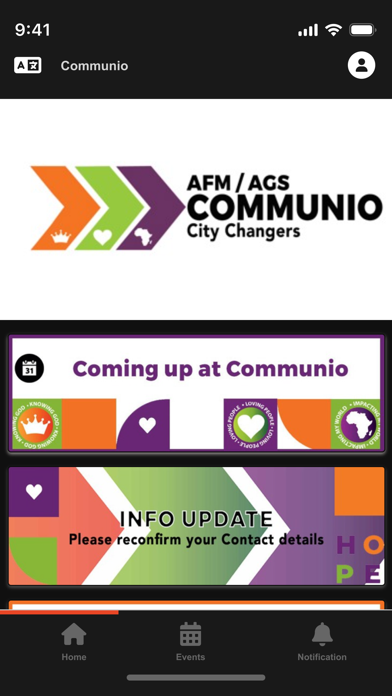 Communio AFM Church Screenshot