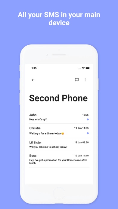 SMS Share Screenshot