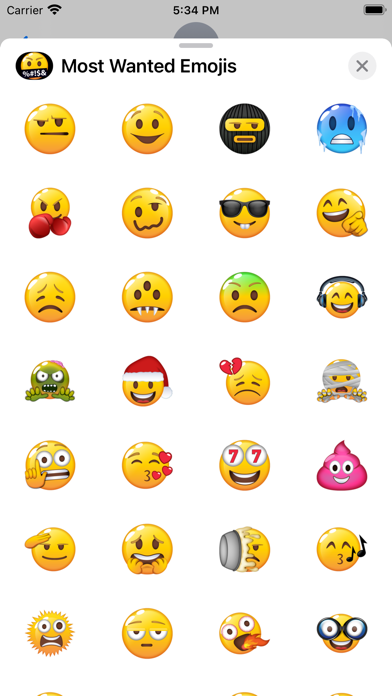 Most Wanted Emojis Screenshot