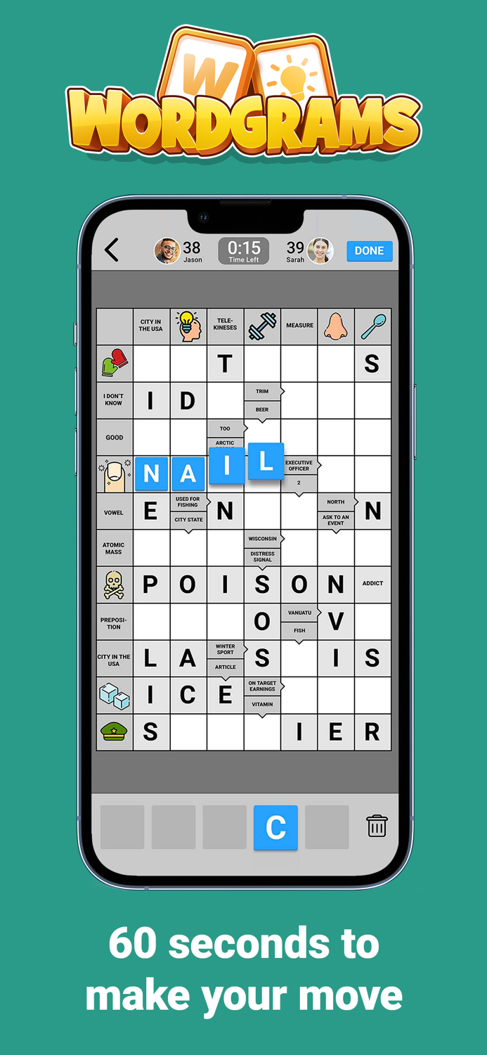 Wordgrams - Crossword and Puzzle