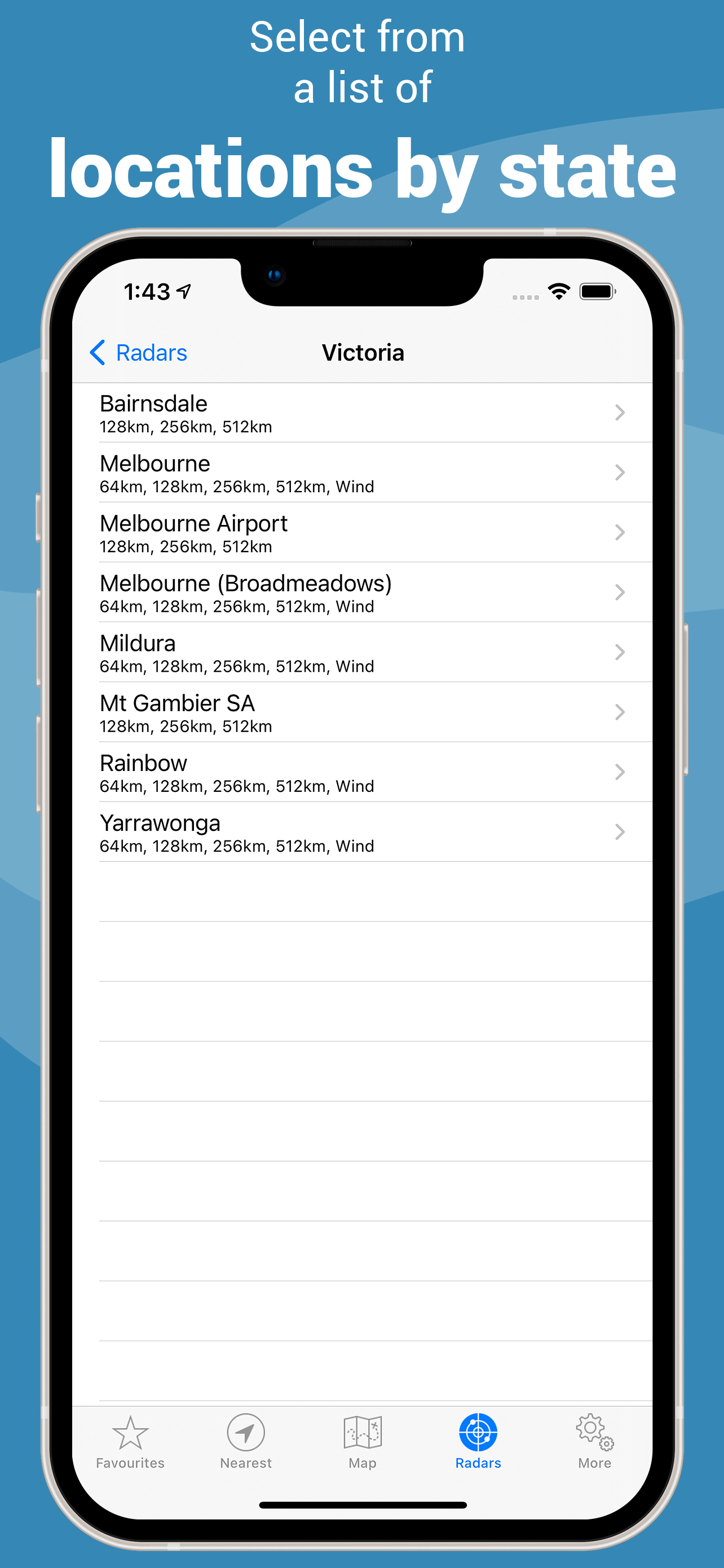 Rain Radar+ Australia screenshot 10