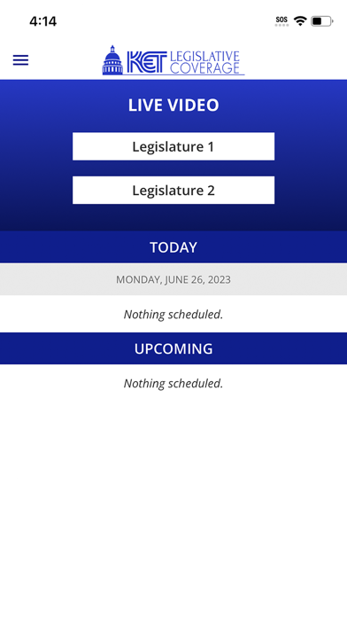 KET - Legislative Coverage Screenshot