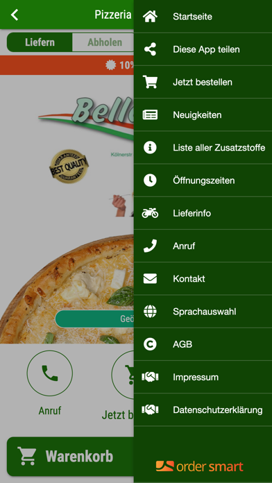 Pizzeria Bella Mia Screenshot