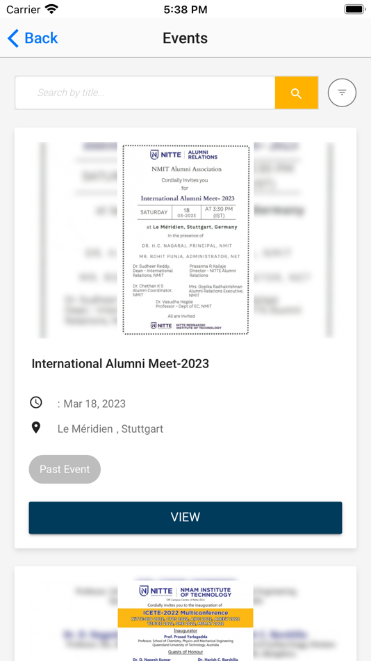#2. NITTE Alumni App (iOS) โดย: Almashines