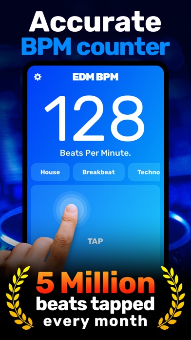 BPM Counter App ∎∎ EDM BPMのおすすめ画像1