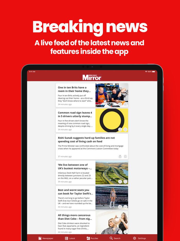 Irish Mirror Newspaper