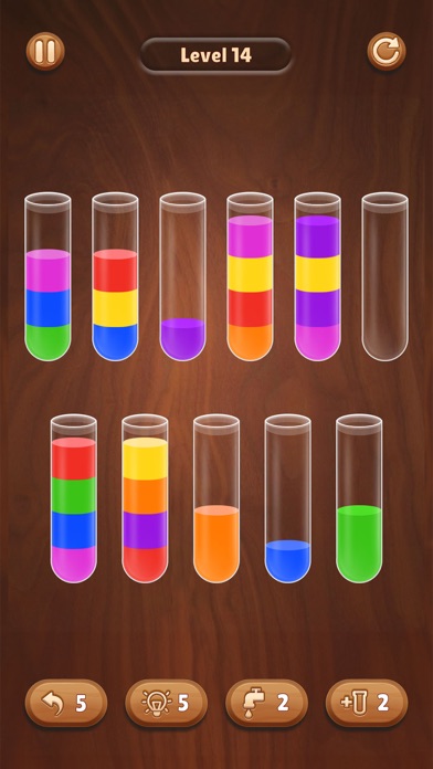 Color Water Sort Wooden Puzzle Screenshot