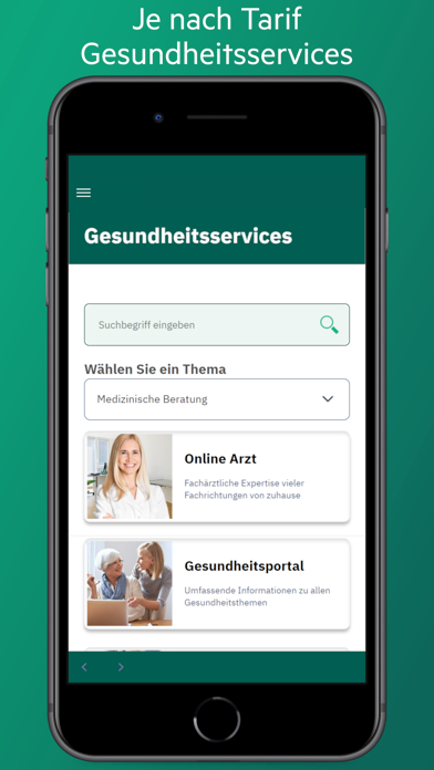 HanseMerkur ServiceApp Screenshot