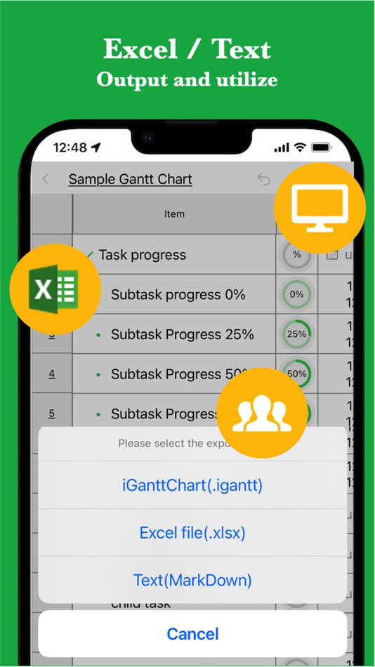 #6. iGanttChart: Gantt Chart App (iOS) 由: YUKI TANAIKE