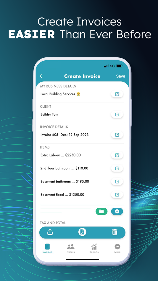 #4. Invoice Simple Maker App (iOS) 来自: Eli Bitton