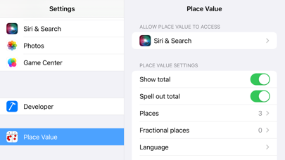 Place Value Chart Screenshot