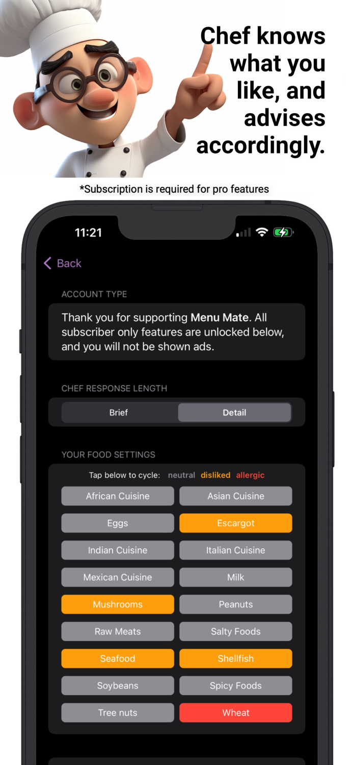 Menu Mate - AI Restaurant Chef